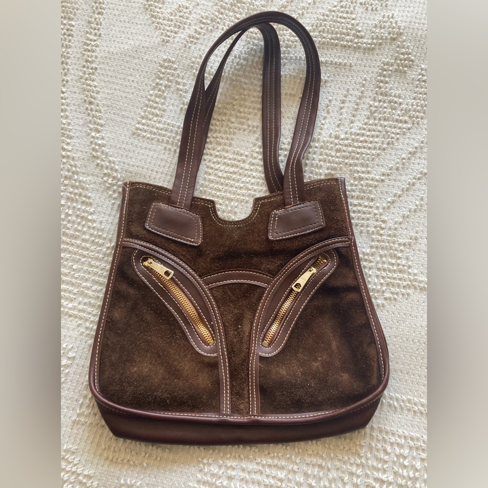 Vintage 70s leather handbag